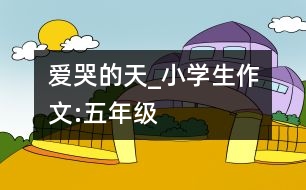 愛哭的天_小學生作文:五年級