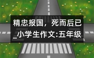 精忠報(bào)國，死而后已_小學(xué)生作文:五年級(jí)