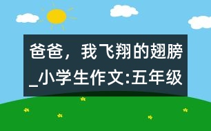 爸爸，我飛翔的翅膀_小學(xué)生作文:五年級(jí)