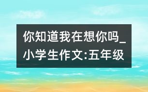 你知道我在想你嗎_小學(xué)生作文:五年級