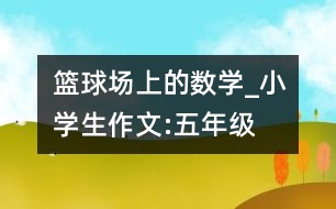 籃球場上的數(shù)學(xué)_小學(xué)生作文:五年級(jí)