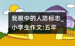 我眼中的“人防標(biāo)志”_小學(xué)生作文:五年級