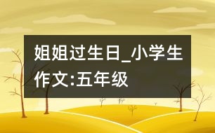 姐姐過(guò)生日_小學(xué)生作文:五年級(jí)