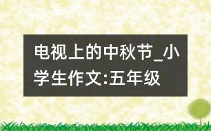 電視上的中秋節(jié)_小學(xué)生作文:五年級(jí)