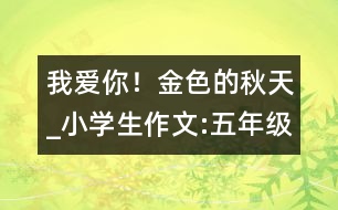 我愛你！金色的秋天_小學(xué)生作文:五年級