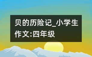 貝的歷險(xiǎn)記_小學(xué)生作文:四年級