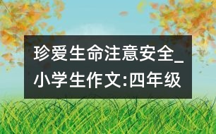 珍愛生命注意安全_小學生作文:四年級