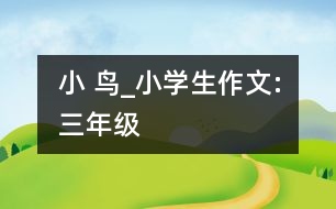 小 鳥_小學(xué)生作文:三年級