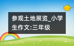 參觀土地展覽_小學生作文:三年級