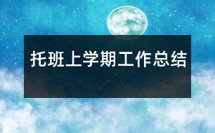 托班上學期工作總結