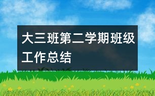 大三班第二學期班級工作總結