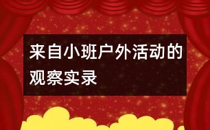 來自小班戶外活動的觀察實錄