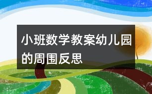 小班數(shù)學(xué)教案幼兒園的周?chē)此?></p>
<h3>1、小班數(shù)學(xué)教案幼兒園的周?chē)此?/h3><p> 幼兒園小班數(shù)學(xué)教案-活動(dòng)課:幼兒園的周?chē)?/p><p> 目標(biāo):</p><p> 1、能在平面圖上區(qū)分遠(yuǎn)近。</p><p> 2、能用多種方法測(cè)算距離。</p><p> 3、發(fā)展幼兒的觀察力、空間想象能力。</p><p> 4、讓幼兒學(xué)習(xí)簡(jiǎn)單的數(shù)學(xué)題目。</p><p> 準(zhǔn)備:</p><p> 1、教師繪制幼兒園周?chē)钠矫鎴D。</p><p> 2、測(cè)量的工具、筆。</p><p> 3、幼兒用書(shū) 《上學(xué)去》。</p><p> 過(guò)程:</p><p> 1、回憶散步的經(jīng)歷:——“你們前幾天外出散步時(shí)看到的建筑設(shè)施,有哪些有趣的地方?”</p><p> 2、學(xué)習(xí)看平面圖:觀察教師繪制的平面圖,在上面找出曾經(jīng)去過(guò)的地方。找出有幾個(gè)地方可以有幾條路同時(shí)到達(dá)。</p><p> 3、估算遠(yuǎn)近:請(qǐng)幼兒估算從幼兒園到這些地方的距離(遠(yuǎn)近)。</p><p> 討論:</p><p> 可以用什么方法來(lái)證明你的估算?(計(jì)算時(shí)間、在地圖上測(cè)量的距離、數(shù)有幾步等。)</p><p> 幼兒自由結(jié)伴嘗試用多種方法證明自己的估算。集體交流自己的證明。</p><p> 教學(xué)反思:</p><p> 數(shù)學(xué)活動(dòng)對(duì)于小朋友來(lái)說(shuō)是個(gè)很愉快的課程,因?yàn)檎?jié)活動(dòng)中游戲的時(shí)間多,而且小朋友動(dòng)手操作的機(jī)會(huì)比較多,但是要讓孩子們能真正的理解這節(jié)教學(xué)活動(dòng)的內(nèi)容,并做到熟練掌握、靈活運(yùn)用卻不是那么容易。</p><h3>2、小班數(shù)學(xué)教案《配對(duì)》含反思</h3><p><strong>活動(dòng)目標(biāo)</strong></p><p> 1.學(xué)習(xí)“一雙”、“一對(duì)”的概念。</p><p> 2.學(xué)習(xí)按物品的特征,將相同的東西配對(duì)。</p><p> 3.引導(dǎo)幼兒積極與材料互動(dòng),體驗(yàn)數(shù)學(xué)活動(dòng)的樂(lè)趣。</p><p> 4.喜歡數(shù)學(xué)活動(dòng),樂(lè)意參與各種操作游戲,培養(yǎng)思維的逆反性。</p><p> 5.激發(fā)幼兒學(xué)習(xí)興趣,體驗(yàn)數(shù)學(xué)活動(dòng)的快樂(lè)。</p><p><strong>活動(dòng)準(zhǔn)備</strong></p><p> 1.課件:圖片—外國(guó)小朋友</p><p> 2.課件:圖片—拖鞋</p><p> 3.拖鞋</p><p><strong>活動(dòng)過(guò)程</strong></p><p> 一、學(xué)習(xí)“一雙”、“一對(duì)”的概念</p><p> 1.出示圖片:外國(guó)小朋友</p><p> 教師:這個(gè)小朋友多可愛(ài)呀,你們看看她有幾只眼睛啊?</p><p> 2只眼睛還可以說(shuō)是1什么眼睛?誰(shuí)知道呀?</p><p> 2.教師告訴幼兒,2只眼睛可以說(shuō)是一對(duì)眼睛。</p><p> 3.請(qǐng)小朋友再看看還有哪些部位也是有兩個(gè)呢?(耳朵、鼻孔、腳、手)</p><p> 4.小結(jié):像我們?nèi)梭w身上兩個(gè)一樣的東西就叫“一雙”或“一對(duì)”。</p><p> (如一對(duì)眼睛、一雙手、一雙腳等)</p><p> 二、知道物體的“一雙、一對(duì)”</p><p> 1.出示一只襪子</p><p> 教師:這是什么呀?它夠穿嗎?要幾只才夠呢?</p><p> 引導(dǎo)幼兒說(shuō)出兩只襪子就是一雙。</p><p> 2.課件:一雙拖鞋</p><p> 教師:這是什么呀?它穿上合適嗎?</p><p> 三、幼兒操作(拖鞋配對(duì))</p><p> 1.小朋友好多拖鞋寶寶玩游戲時(shí)游戲,都站亂了,請(qǐng)你們仔細(xì)的找一找,</p><p> 讓拖鞋寶寶配成對(duì),好嗎?</p><p> 2.幼兒給拖鞋配對(duì)</p><p> 提醒幼兒將配好對(duì)的拖鞋爭(zhēng)取的擺放在鞋架上。</p><p> 四、活動(dòng)評(píng)價(jià)</p><p> 1.你們都把拖鞋寶寶配成對(duì)了嗎?</p><p> 2.小朋友真能干,把那么多的拖鞋寶寶配成對(duì)了,拖鞋寶寶說(shuō)謝謝你們啦。</p><p><strong>教學(xué)反思:</strong></p><p> 通過(guò)本次教學(xué)活動(dòng),讓我了解了孩子對(duì)數(shù)學(xué)都很薄弱,為了能夠使他們對(duì)數(shù)學(xué)感興趣,我準(zhǔn)備在以后的數(shù)學(xué)活動(dòng)中多加游戲,做到讓幼兒在玩中樂(lè)、玩中學(xué)的目的。真正讓幼兒成為學(xué)習(xí)的主人,不斷提升幼兒的自主探究能力。</p><h3>3、小班數(shù)學(xué)教案《對(duì)應(yīng)》含反思</h3><p><strong>設(shè)計(jì)意圖:</strong></p><p> 本次活動(dòng)是幼兒非常感興趣的較為感性的活動(dòng)。一是以小動(dòng)物蓋房子,引出課題。引導(dǎo)幼兒學(xué)習(xí)一一對(duì)應(yīng),對(duì)于幼兒而言,通過(guò)對(duì)比的方法更容易發(fā)現(xiàn)兩個(gè)物品之間的對(duì)應(yīng)關(guān)系,所以在活動(dòng)中讓幼兒做對(duì)應(yīng)的操作。二是感知一一對(duì)應(yīng)的關(guān)系,教師提供給幼兒誘發(fā)對(duì)應(yīng)性的材料,如狗和骨頭(即兩種材料之間有內(nèi)在聯(lián)系)。容易使幼兒進(jìn)行一一對(duì)應(yīng)操作活動(dòng),使幼兒初步形成了一一對(duì)應(yīng)的意識(shí)。</p><p><strong>教材分析:</strong></p><p> 本課是幼兒園小班一節(jié)數(shù)學(xué)領(lǐng)域的課,幼兒對(duì)動(dòng)物本身很感興趣。所以本活動(dòng)的主要是為幼兒提供觀察、探索、動(dòng)手操作的機(jī)會(huì),使幼兒的興趣轉(zhuǎn)移到對(duì)活動(dòng)中出現(xiàn)的一一對(duì)應(yīng)的興趣上,從而引發(fā)進(jìn)一步探索的愿望。</p><p><strong>設(shè)計(jì)思路:</strong></p><p> 一、情境導(dǎo)入 引出主題</p><p> 二、 出示圖卡 師幼互動(dòng)</p><p> 三、 趣味游戲 鞏固知識(shí)</p><p> 四、 動(dòng)手操作 活動(dòng)延伸</p><p><strong>活動(dòng)目標(biāo):</strong></p><p> 1、初步了解物體之間一一對(duì)應(yīng)的關(guān)系。</p><p> 2、在操作及游戲活動(dòng)中,感受對(duì)應(yīng)的關(guān)系。</p><p> 3、樂(lè)于參與集體游戲活動(dòng)。</p><p> 4、培養(yǎng)幼兒比較和判斷的能力。</p><p> 5、發(fā)展幼兒邏輯思維能力。</p><p><strong>活動(dòng)準(zhǔn)備:</strong></p><p> 大象、牛、兔子、刺猬、貓、木頭、小狗、骨頭、點(diǎn)圖卡。</p><p><strong>活動(dòng)過(guò)程:</strong></p><p> 一、情境導(dǎo)入 引出主題</p><p> 1、出示
