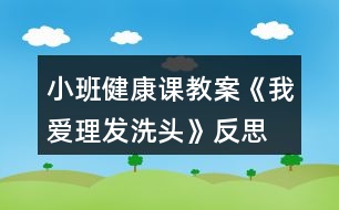 小班健康課教案《我愛(ài)理發(fā)、洗頭》反思