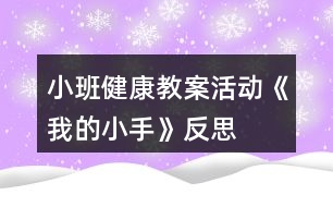 小班健康教案活動《我的小手》反思