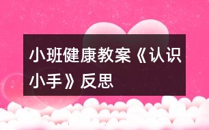 小班健康教案《認識小手》反思