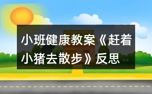 小班健康教案《趕著小豬去散步》反思