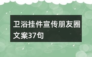 衛(wèi)浴掛件宣傳朋友圈文案37句