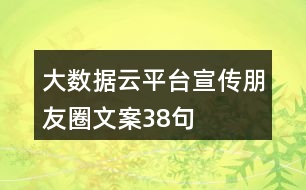 大數(shù)據(jù)云平臺宣傳朋友圈文案38句