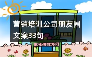 營銷培訓公司朋友圈文案33句