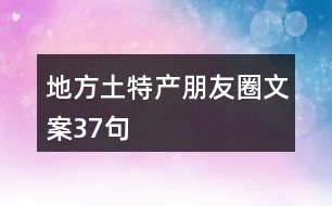 地方土特產朋友圈文案37句