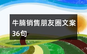 牛腩銷(xiāo)售朋友圈文案36句