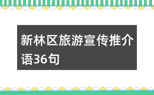 新林區(qū)旅游宣傳推介語(yǔ)36句