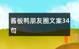 醬板鴨朋友圈文案34句