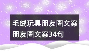 毛絨玩具朋友圈文案、朋友圈文案34句