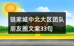 鏈家城中北大區(qū)團(tuán)隊(duì)朋友圈文案33句