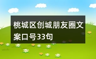 桃城區(qū)創(chuàng)城朋友圈文案口號(hào)33句