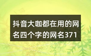 抖音大咖都在用的網(wǎng)名四個字的網(wǎng)名371個