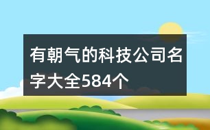 有朝氣的科技公司名字大全584個