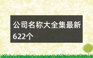 公司名稱大全集最新622個