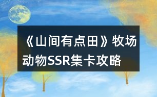 《山間有點(diǎn)田》牧場動(dòng)物SSR集卡攻略