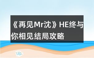 《再見Mr沈》HE終與你相見結局攻略