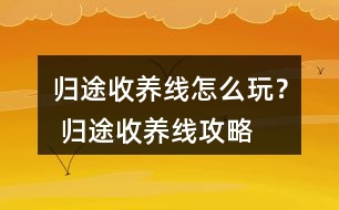 歸途收養(yǎng)線怎么玩？ 歸途收養(yǎng)線攻略