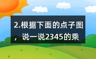 2.根據(jù)下面的點子圖，說一說2,3,4,5的乘法口訣