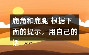 鹿角和鹿腿 根據(jù)下面的提示，用自己的話講講這個故事。