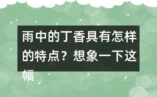 雨中的丁香具有怎樣的特點(diǎn)？想象一下這幅畫面。