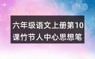 六年級(jí)語(yǔ)文上冊(cè)第10課竹節(jié)人中心思想筆記