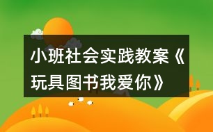 小班社會實踐教案《玩具、圖書我愛你》反思