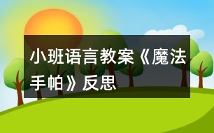 小班語言教案《魔法手帕》反思