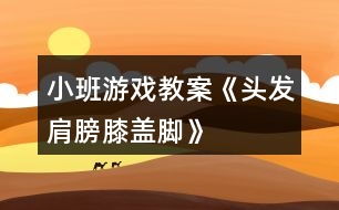 小班游戲教案《頭發(fā)、肩膀、膝蓋、腳》反思