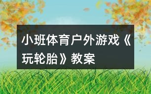 小班體育戶外游戲《玩輪胎》教案