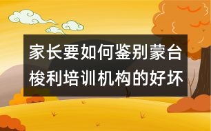 家長要如何鑒別蒙臺梭利培訓(xùn)機(jī)構(gòu)的好壞