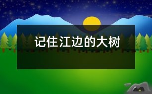 記住江邊的大樹