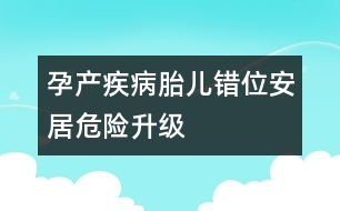 孕產(chǎn)疾?。禾哄e(cuò)位“安居”危險(xiǎn)升級(jí)