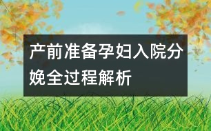 產(chǎn)前準備：孕婦入院分娩全過程解析