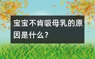寶寶不肯吸母乳的原因是什么？
